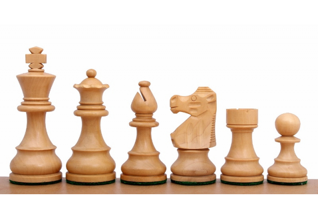 Piezas de ajedrez French Staunton ebonisadas 3,5''